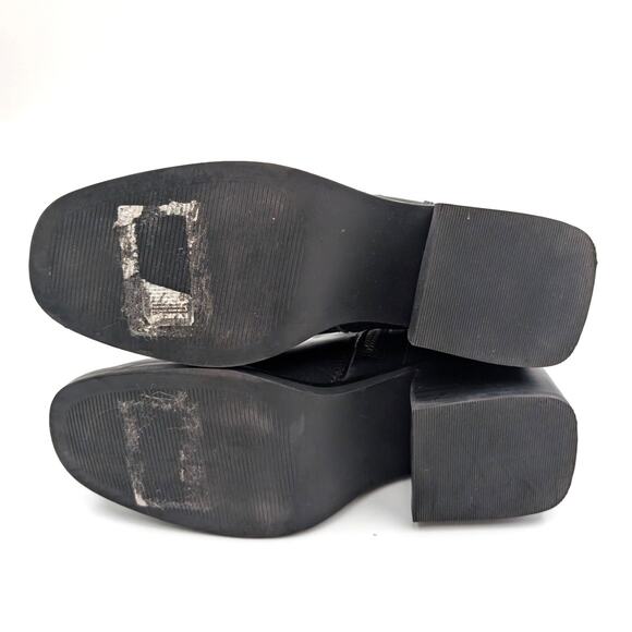 Steve Madden Ruthy Ankle Boots Side Zip Women's Leather Black Size US8M EU39 - Picture 8 of 11